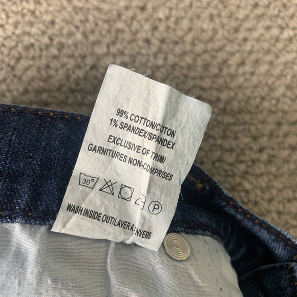 Bootheel Womens Shorts‎ Size 31/10 Blue Dark Wash Denim Boyfriend Mid Rise - Picture 10 of 12